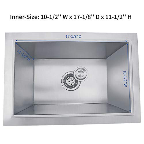 Bañera de Hielo de Acero Inoxidable 14"x20.5"x13.25" miniatura 4