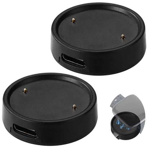 BTFO 2pcs Type-C Magnetic Charging Dock for Amazfit Bip6/Bip 6 / Active2 / Active 2 Square Smart Watch Type C Smrtwatch Charger Cable Replacement Charging Base Stand