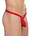 Youngbox Men's Thong G-String Sexy Mesh See Through Briefs Underwear