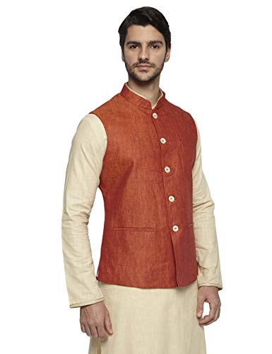 Image of Ethnix by Raymond Ethnix Mens Full Sleeve Regular Fit Bundi