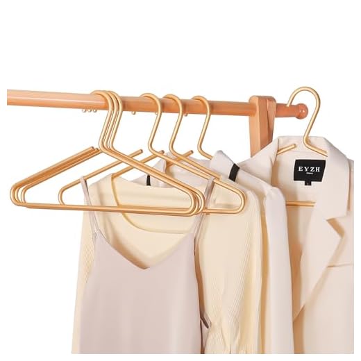 17”Premium Matte Gold Aluminum Coat Hangers,Gold Metal Suit Hangers,Aluminum Alloy Clothes Hangers（Gold