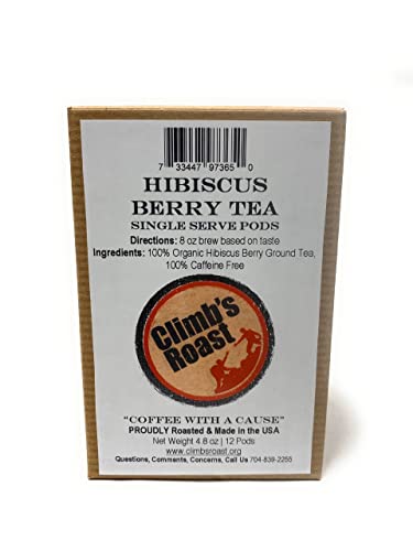 Climb's Roast Organic Tea Single Serve Pods Hibiscus & Jasmine Green Tea Sampler #TOP2