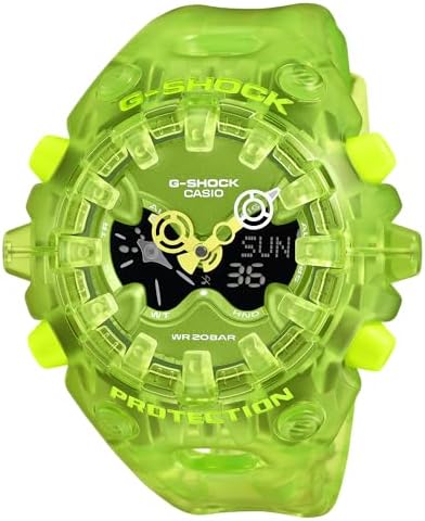 Casio G-Shock Oversized Lime Translucent Analog-Digital Watch GAV01SKE-3A