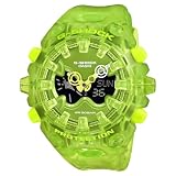 Casio G-Shock GAV01SKE - Reloj analógico digital translúcido de gran tamaño, Lima, Casual, retro, moderno