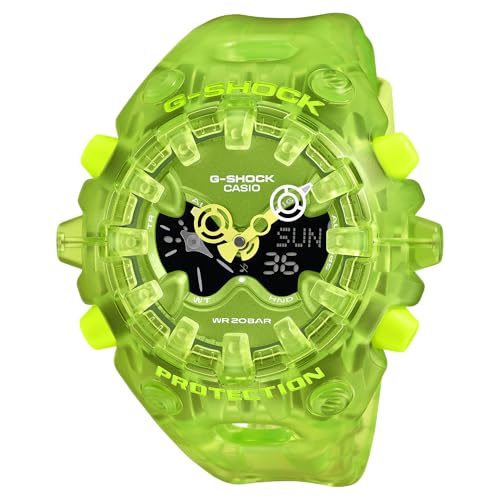 Casio G-Shock Oversized Lime Translucent Analog-Digital Watch GAV01SKE-3A