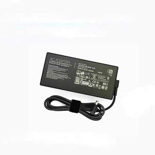 aoluiwlis Genuine A20-240P1A 20V 12A 240W 6.0x3.7mm ADP-240EB B AC Adapter Compatible with ASUS ROG Laptop Power Supply Charger, AD065G2Uz