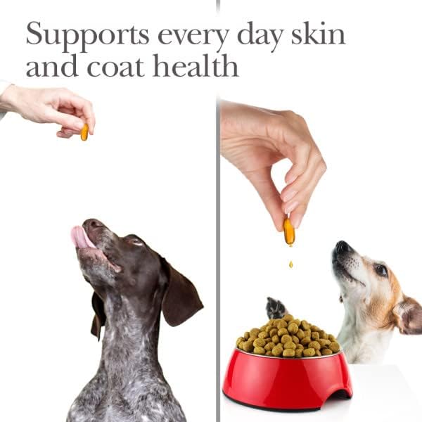 Miniatura 3 de Nutri-Vet Suplementos de aceite de pescado para perros  Suplemento omega 3 para piel y pelaje  Soporte para piel seca y desprendimiento de perros