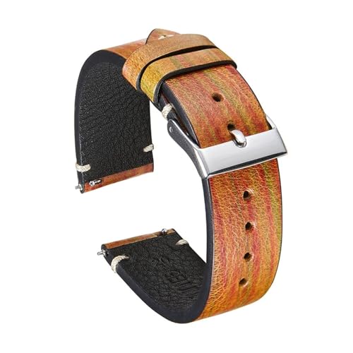 Correa de piel de vaca retro EDVTK35 con textura de madera elegante 4