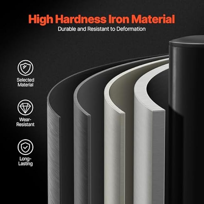 VEVOR Wall Mounted Weight Plate Holder, Weight Rack Storage for 2-Inch Weight Plates, 330 lbs Load Capacity Weight Storage Rack, Heavy Duty Iron Home Gym Organizer, 4 Pack, Mounting Hardware Included