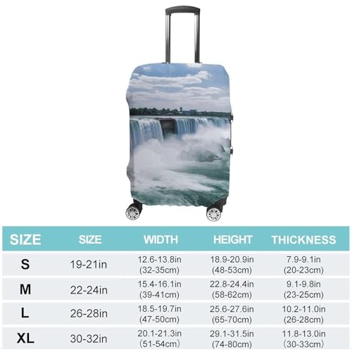 Niagara Falls Printed Luggage Cover Protector, Fits 18-32 Inch Luggage2