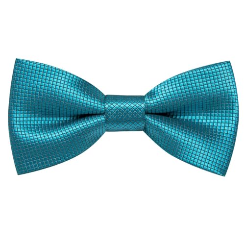 Image of Dubulle Mens Paisley Striped Bowtie Set Pre-tied Bowtie for Men and Pocket Square Set Wedding Business