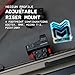 Monstrum FlexView Medium Profile Adjustable Height Micro Red Dot Riser Mount | Compatible with Aimpoint Micro T1/T2 Footprint | Absolute to Lower 1/3 Co-Witness Center Height