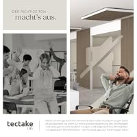 tectake® Akustikpaneele Echtholzfurnier 4er Set, effektiver Schallschutz, MDF, Schallabsorption, Schalldämmung, Wandpaneele, Raumakustik, Schallschutzplatten, Akustikplatten - Eiche dunkel – Ansicht 5