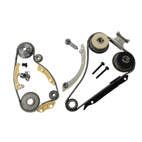 Image of KAX Head Gasket Set Timing Chain Kit with Water Pump Compatible with Chevrolet Equinox 2010-2017, Captiva Sport 2012-2015, Malibu 2013-2014, Impala 2014 2.4L, OE# HS26517PT, HS54874, 9-4201S, HS14317