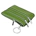 Women's Genuine Leather Coin Purse Mini Pouch Change Wallet with Keychain,green