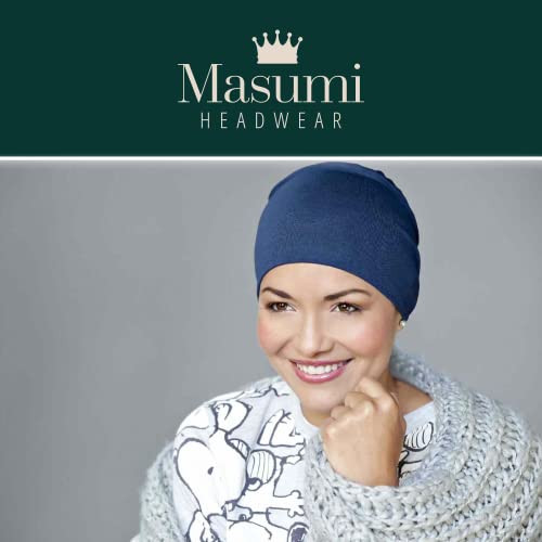 Masumi Chemo Organic Headwear - Sleep Cap | Cancer Headwear For Men & Women With Hair Loss | Alopecia Hats & Coverings | Unisex Sleeping Hat | 95% Cotton Beanie (Colour: Coral) #TOP1