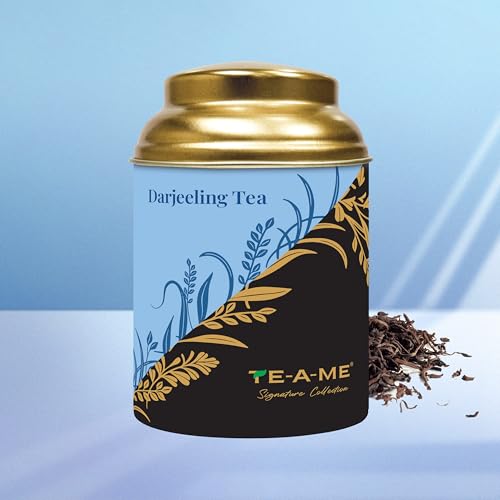 Image of TE-A-ME Darjeeling Black Tea Tin 50 Grams | Black Tea | DarjeelingTea (Pack of 2)