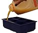 TumTum Big Perfect Cube Maker for Drinks-Silicone Tray + Bonus E-guide-101 Cocktail Classics, Square Ice Mold, Blue