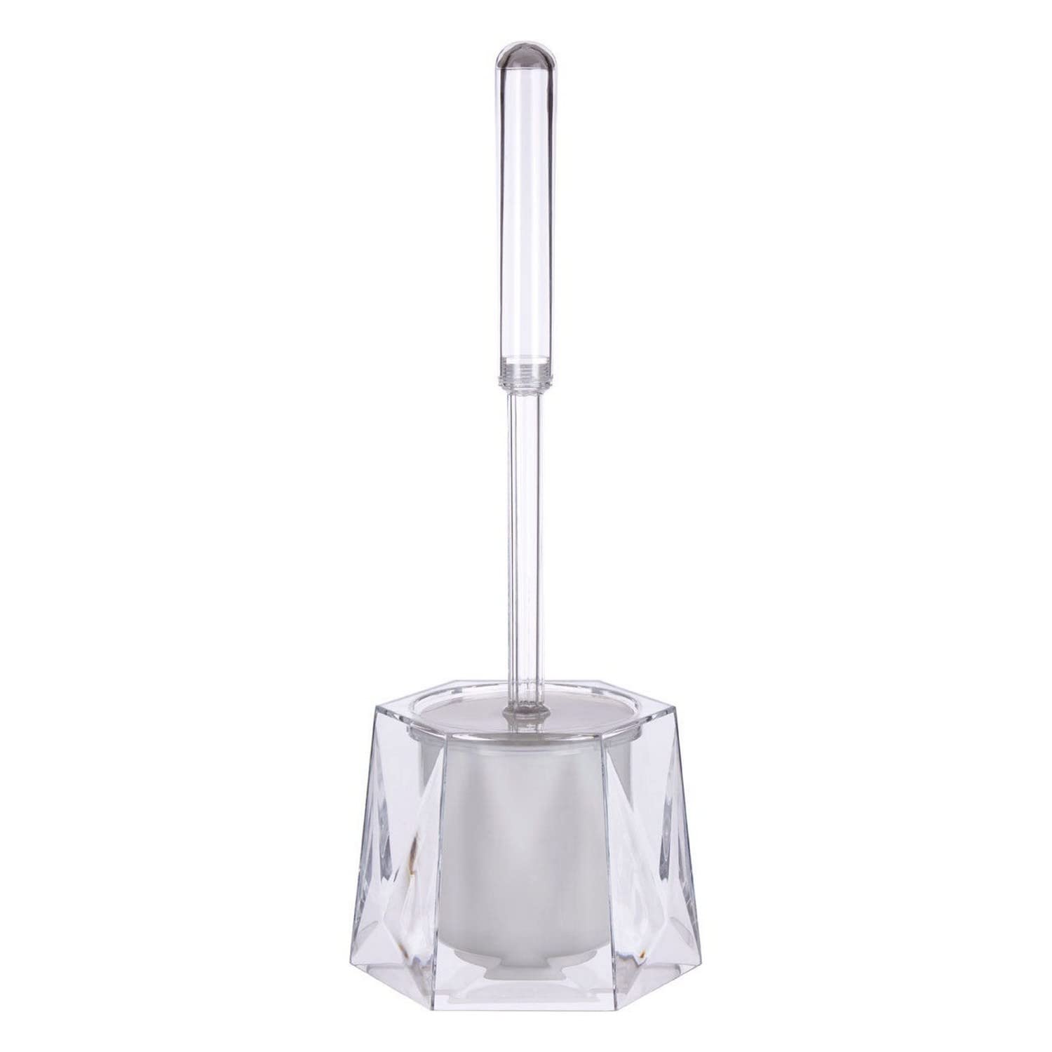 Premier Housewares Dow Clear Acrylic Toilet Brush Holder