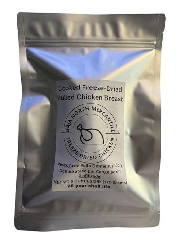 Cooked Freeze Dried Pulled Boneless Skinless Chicken Breast | 6oz