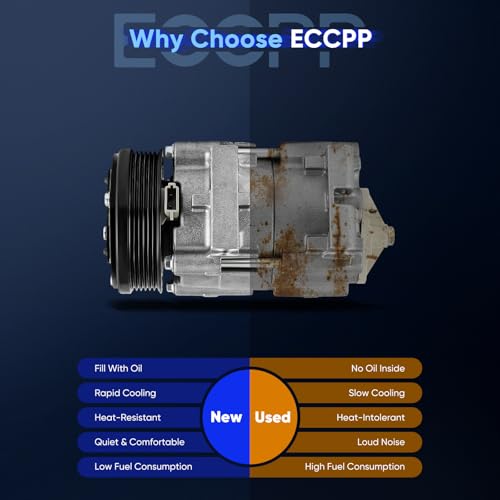 Image of ECCPP AC Compressor 2004-2007 for Ford Freestar Windstar 3.8L 3.9L 4.2L | Fast Cooling A /C Compressor with Clutch