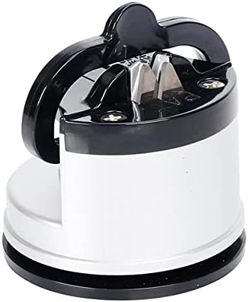 YSUNM Ming Heng Knife Sharpener, Mini Sharpener with Suction Cup, Suitable for Most Blade Types of Sharpeners, Kitchen, Family, Craft Room, Camping and Workshop (Silver)