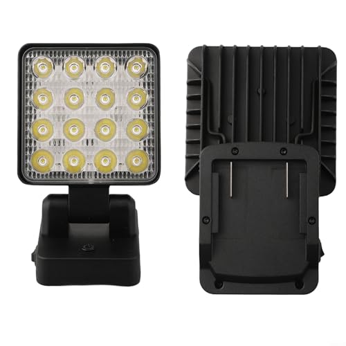 Image of Entgoinggo Cordless LED Work Light, For 18V BS18, For LT SB18 SSD18 90° Tilting Head With Hook 3 Mode Flashlight, For Camping Workshop Outdoor Use