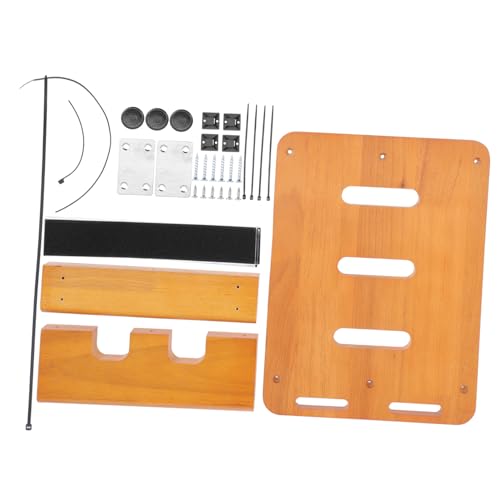 ifundom 1set Professional Guitar Effector Board Wood Guitar Effect Base for Organizing Pedals for Stage and Musicians