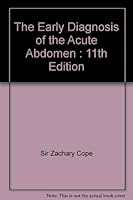 The Early Diagnosis of the Acute Abdomen : 11th Edition B00C85L4CS Book Cover