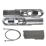 FTD Customs 2000-2005 ZX12 Swingarm Extensions Raw - Made in USA (Extensions, Chain, and Brake Line)