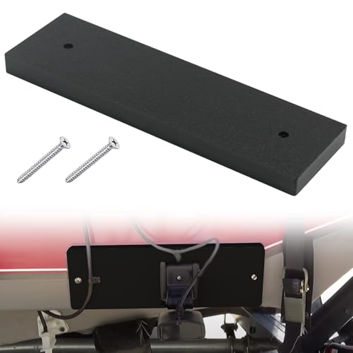 Ahuliao Boat Transducer Mounting Plate Transom Saver Mount Board Stern Saver Mounting Block Marine Transducer Mounting Bracket for Fish Finder & Sonar 12