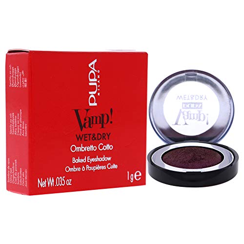 Pupa Milano Vamp! Wet and Dry Baked Eyeshadow - 205 Hot Violet For Women 0.035 oz Eye Shadow