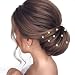Barode Pearl Wedding Hair Pins Gold Bridal Headpieces Fashion Hair Accessories for Women and Girls (Pack of 10) (Gold)