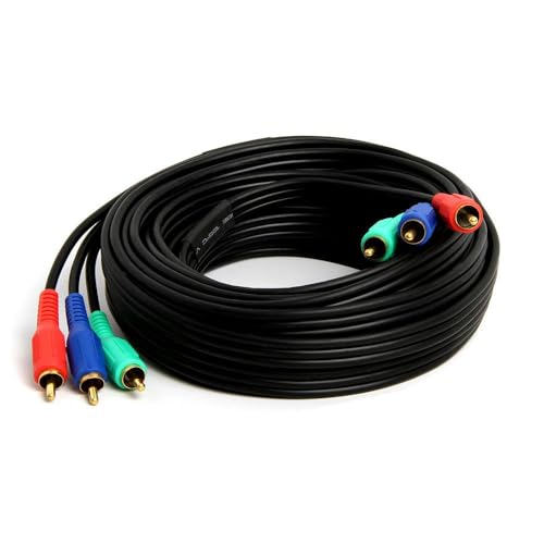 Cmple - 3-RCA Male to 3RCA Male RGB Component Video Cable For HDTV - 25 Feet image 4