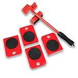 Sposta Mobili fino a 150kg, Set da 5 Ruote per Sollevatore Mobili