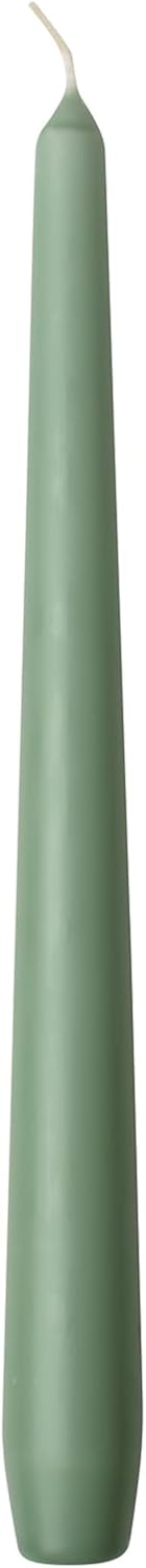 PAPSTAR 10 Inch Unscented Dripless Taper Candles 50 Count (Jade Green)