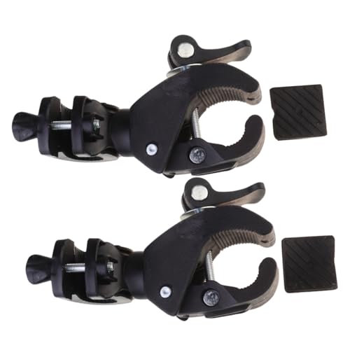 Mipcase 2pcs Rotatable Plastic Headlight Bracket for Bike Easy Mounting Bike Light Holder Lamp Rack for Outdoor Riding Compatible with Black