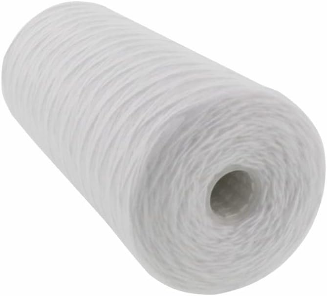5 Micron 10 Inch x 4.5 Inch | 4-Pack String-Wound Polypropylene Whole House Sediment Cartridge | Compatible with Pentek WP5BB97P, Culligan CW5-BBS, Hydronix SWC-45-1005, Made in USA, US Water Filters