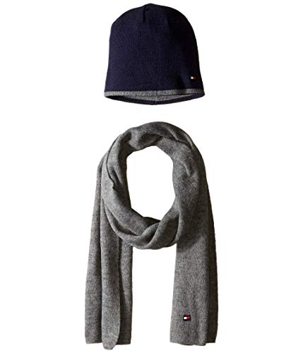 Tommy Hilfiger メンズ 帽子とスカーフセット US サイズ: One Size カラー: ブルー