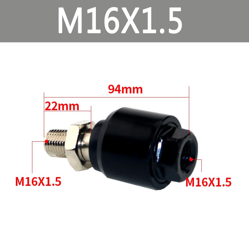 Image of Universal Swing Coupling Floating Joint M16x1.5 for Pneumatic Cylinder, Alignment Compensation Connector Full Set Accessories (FD50)