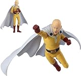 ULOYER One Punch Man Saitama - Figura de acción de anime Saitama de PVC, modelo plegable, decoración del hogar, adornos de escritorio, regalo de 15 cm para fanáticos y niños (Saitama A)