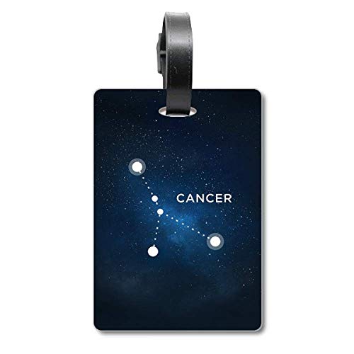 Étiquette de valise signe Cancer cadeau astro idéal pour voyageur