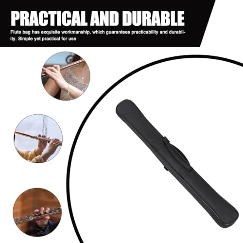 SUPVOX Professional Portable Flute Bag with Shockproof Padding and Internal Storage Net Lightweight Oxford Cloth Flute Carrying Case for Music Players 28.54X3.93X1.18In by SUPVOX - Image 4
