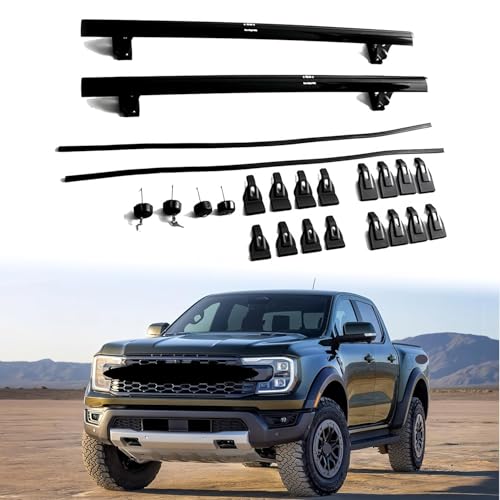 Heavy-duty aluminum cross bars for Ford Ranger bare roof