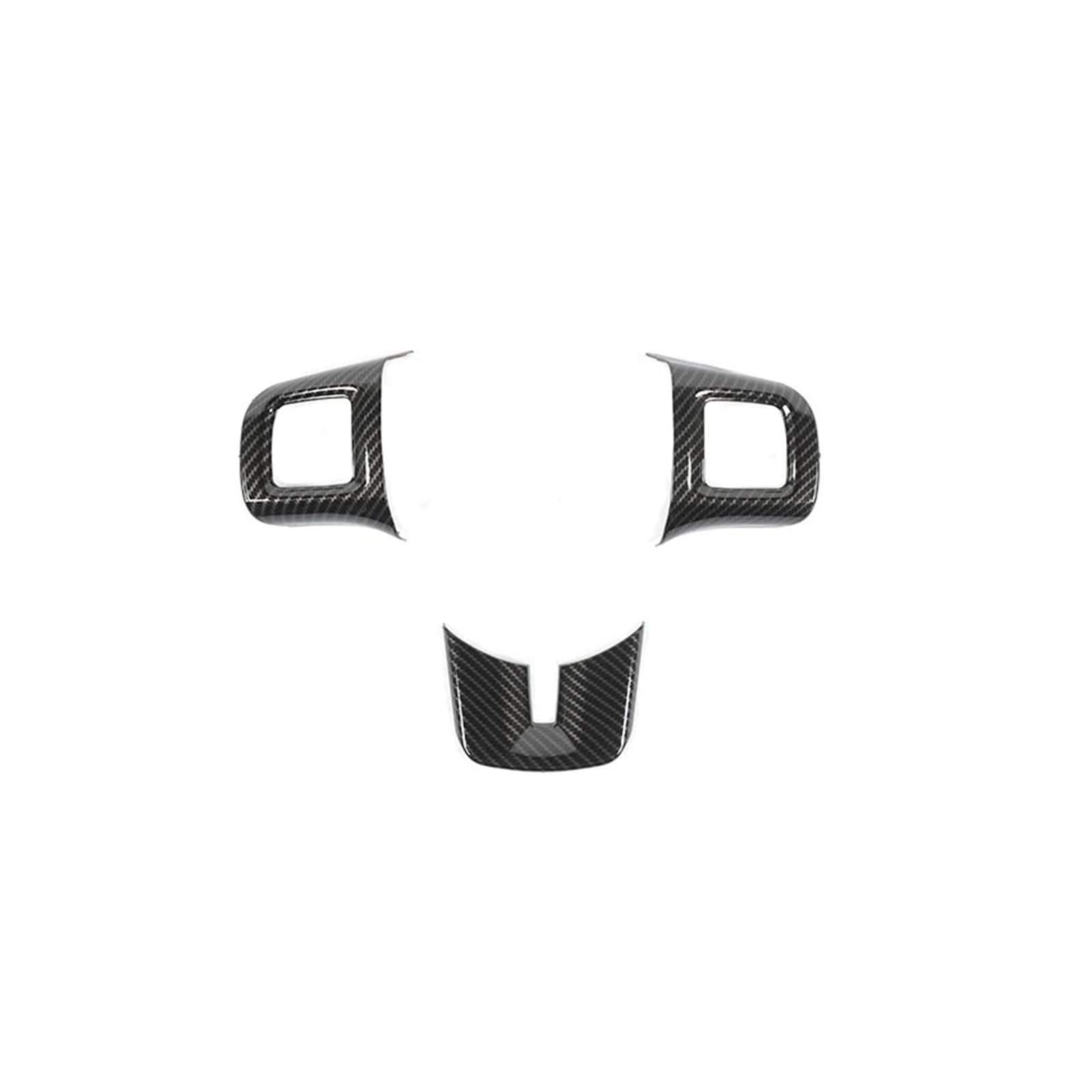 Interior Mouldings for Dodge for Challenger for Charger for Durango for Dart Car Steering Wheel Suit Stickers Decoration Cover Car Accessory(Carbon Fiber)