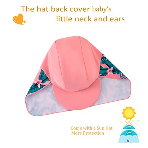 UMELOK Baby Girl Swimsuit Infant UPF 50+ Bathing Suit Size Months4