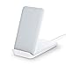 Produktbild Smpl Wireless Ladegerät - Kabelloser Ladeständer 10W, Schnellladegerät, Qi-zertifiziert, kompatibel mit iPhone und Samsung Galaxy - Weiß