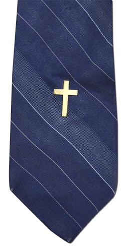 Image of Novel Merk Christian Cross Icon Religious Lapel Pin, Hat Pin & Tie Tack Set with Clutch Back