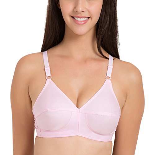 Image of SOUMINIE - U Shaped Back - 100% Cotton Full Figure Bra - Minimizer - Non Padded - Full Coverage Wirefree Seamed Bra