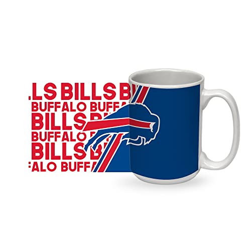 Image of Rico Industries NFL Football 15 oz White Ceramic Mug